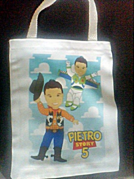 Sacolas Tecido Poliester 20x25 Personalizadas