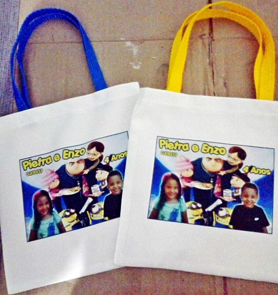 Sacolas Tecido Poliester 35x40 Personalizadas